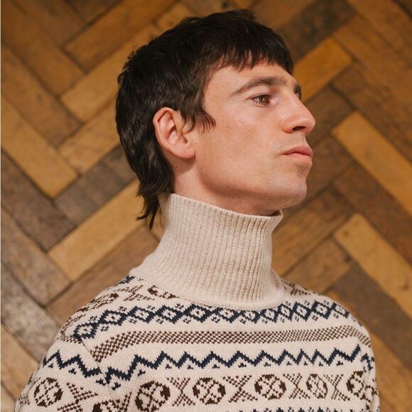 NWT OLIVER SPENCER Talbot Rookley Turtleneck Wool Sweater - Picture 5 of 5